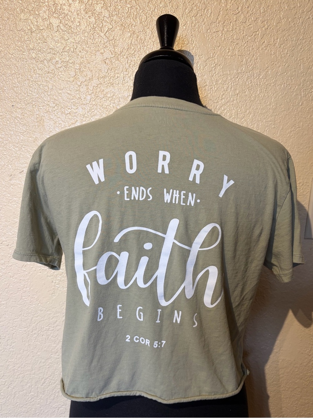 Faith Graphic Short-Sleeve T-Shirt - Olive